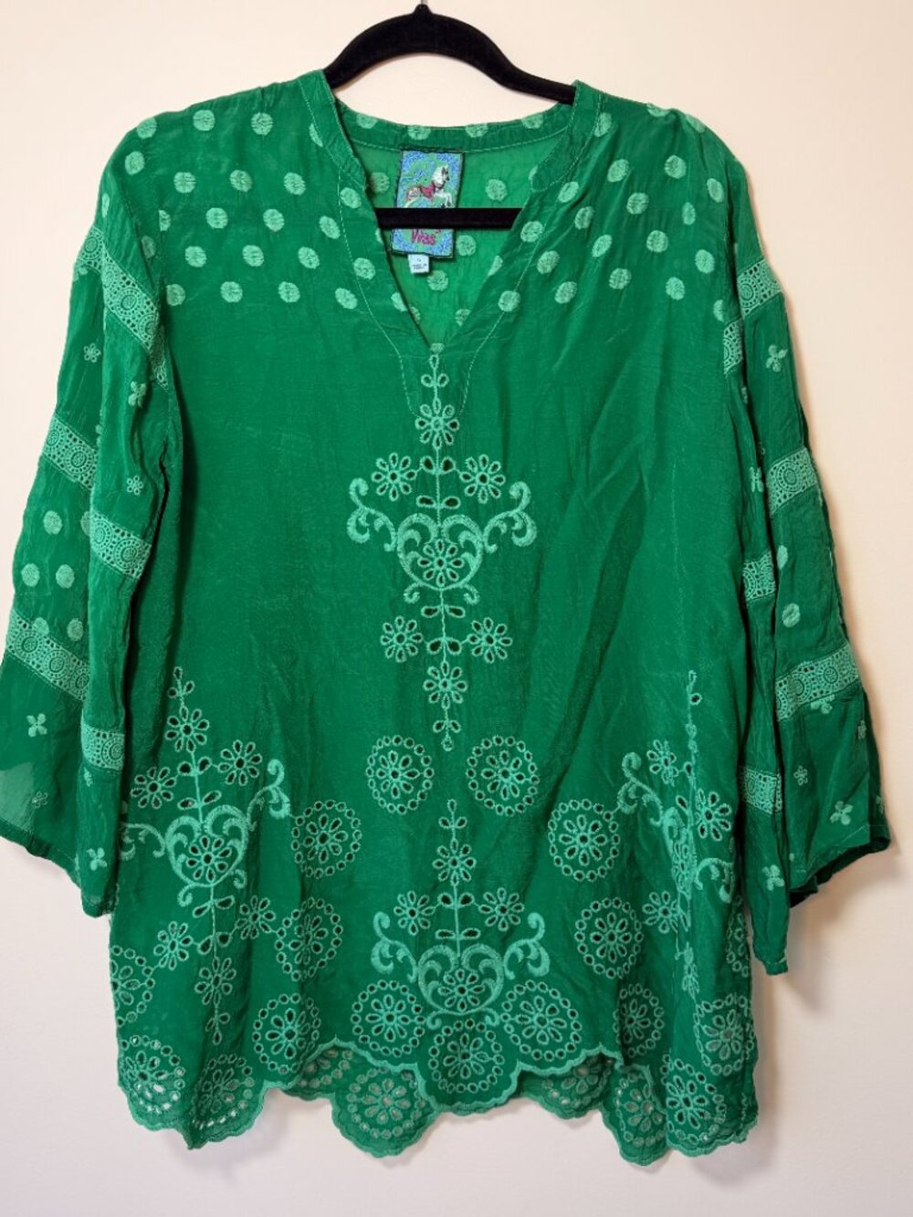 Johnny Was Evy Flower Blouse Size Small